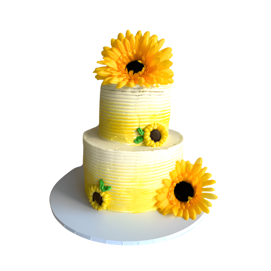 2-Tier Sunflower Cake