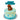 3D Cavoodle cake figurine on a blue Dog Birthday Cake for Murphy's first birthday party.
