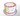 5" Tall Gender Reveal w/Paws - colorful dog cake with pink and blue icing and paw print decorations.