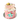 Dog birthday cake with yogurt decorated with pink frosting, a bone, and colorful sprinkles for a pup's special day.