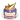 Dog Birthday Cake shaped like a dog bowl with treats for pups, perfect for a dog party or birthday celebration.