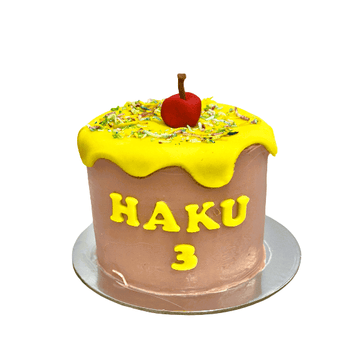 Birthday Pupcake - Dog Birthday Cake topped with a cherry and sprinkles for your furry friend, perfect for a Dog Party.