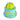 Dog birthday tennis ball cake for Winston, featuring a vibrant green and blue design, perfect for a pup's Dog Party.
