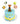 5" Dog and Ball Cake featuring a playful dog figurine and colorful ball decorations for a fun dog party.