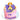 Dog in a Dog-Bed Birthday Cake in dog bed design featuring a cute dog figurine and personalized name.