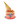Ice Cream Themed Tall Cake with biscuit decoration and ice cream cone for dog party.