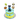 5" Dog and Ball Cake with a playful dog figurine and colorful balls, perfect for any dog party.