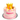 6 inch round dog birthday cake with crown for Poppy's 4th birthday celebration.
