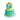 2-Tier Bow Tie Cake designed for a dog party, featuring colorful decorations and a bow tie centerpiece.
