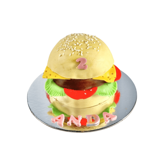 4" Burger Cake