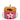 5" Pooches Cake with pink icing and personalized decorations for Nala's dog party, featuring peanut butter rosettes.