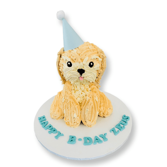 3D Caricature Dog Cake