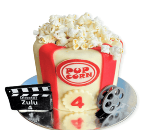 Movie Pupcorn Popcorn Cake