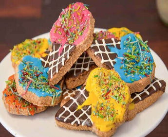 Ice Cream Dog Cookies in colorful icing, perfect for celebrating your furry friend's special moments.