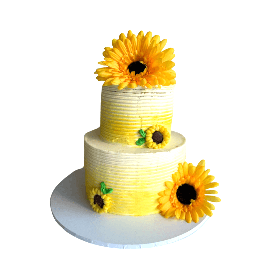 2-Tier Sunflower Cake