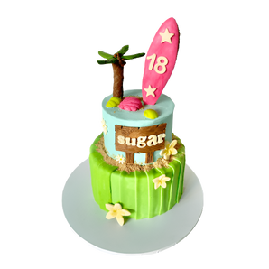2-Tier Aloha Cake