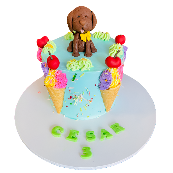 5" Doggie Icecream Cake