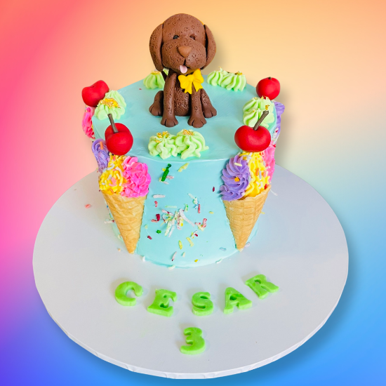 5" Doggie Icecream Cake
