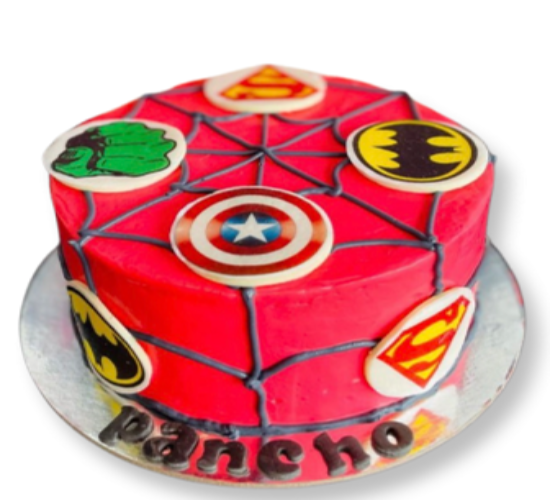 Spiderman Hero's Cake